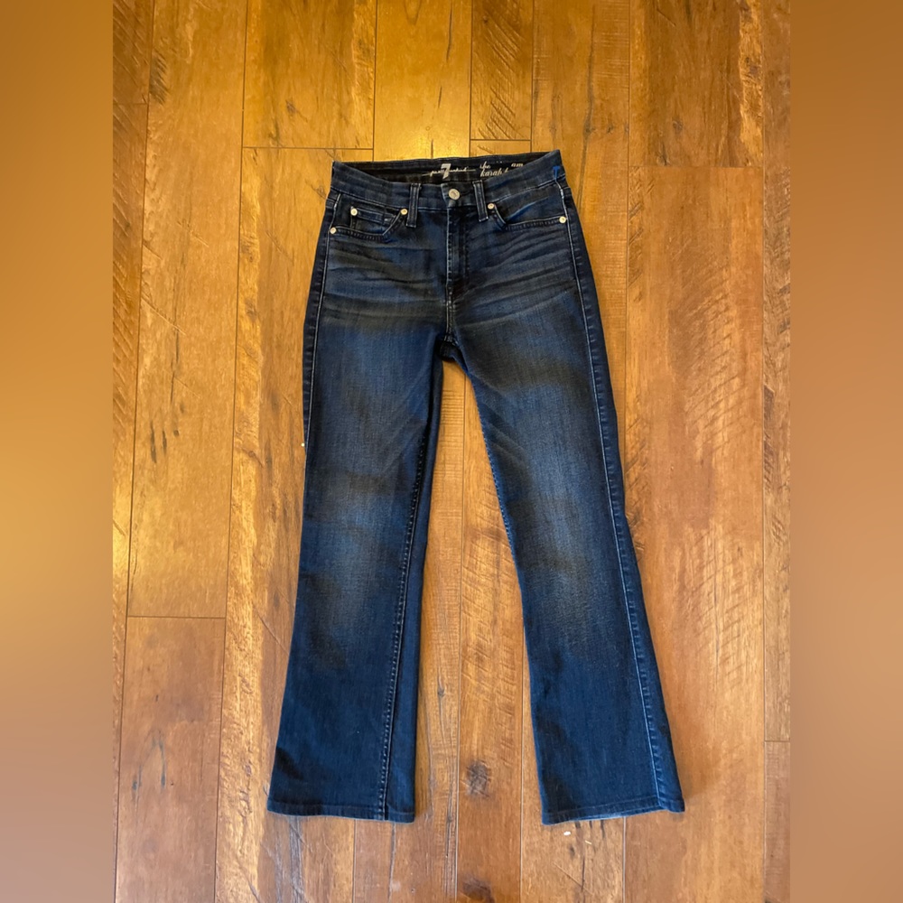 7 For All Mankind size 27 Mid-Rise Dark Wash Karah Bootcut Jeans